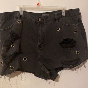Denim black shirt